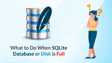 sqlite database or disk s full